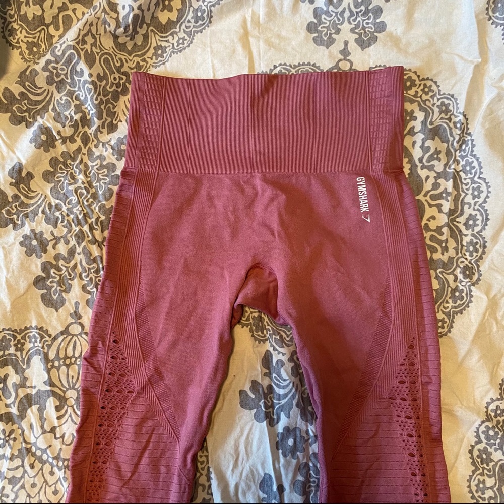Gymshark Energy+ Seamless Leggings Dusky Pink View 4
